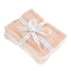 lingettes bébé en tissu lavable et réutilisable gaze de coton et éponge motif arc-en-ciel bio et oekotex