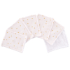 lingettes bébé en tissu lavable et réutilisable gaze de coton et éponge motif étoiles dorées coton bio et oekotex