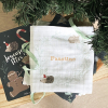 coffret cadeau bébé langes personnalisé au prénom et carte