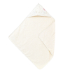 cape de bain personnalisée bébé éponge coton bio capuche avec oreilles motif feuilles de buis