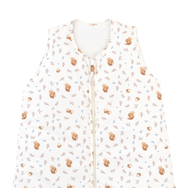 gigoteuse enfant mixte 130 cm 3-6 ans coton bio imprimé écureuil