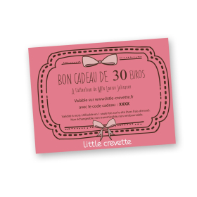 Carte cadeau fille