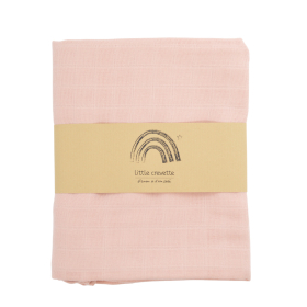 maxi-lange bébé uni rose corail en coton bio oekotex 100x100 cm
