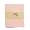 maxi-lange bébé uni rose corail en coton bio oekotex 100x100 cm