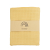 maxi-lange bébé uni jaune moutarde en coton bio oekotex 100x100 cm