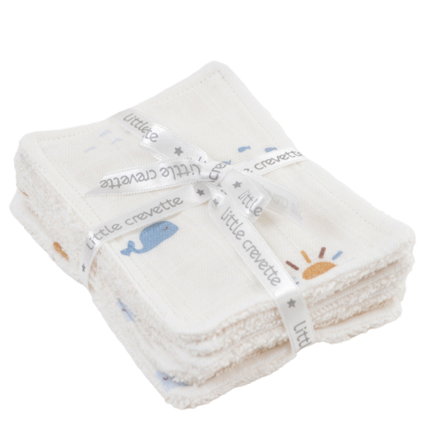 Lingettes bébé réutilisables, lot de 20, en coton biologique