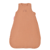 gigoteuse été légères unie terracotta brodée arc-en-ciel ton sur ton en coton bio