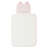 tapis à langer nomade imperméable ourson rose pâle en coton bio et pvc fermeture facile élastique
