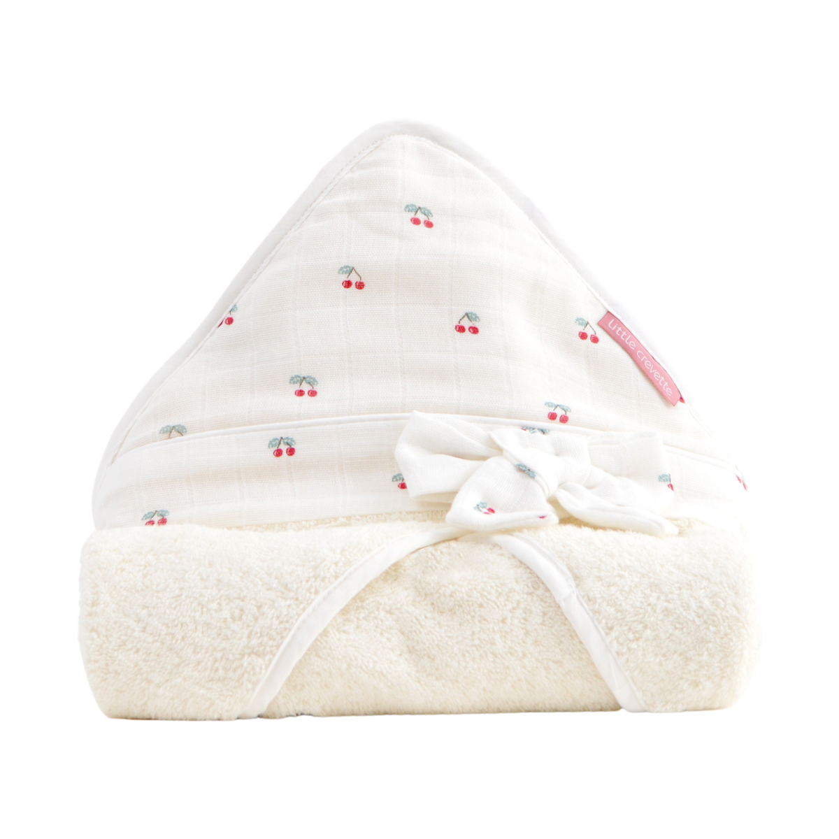 Cape de bain bébé Cerise