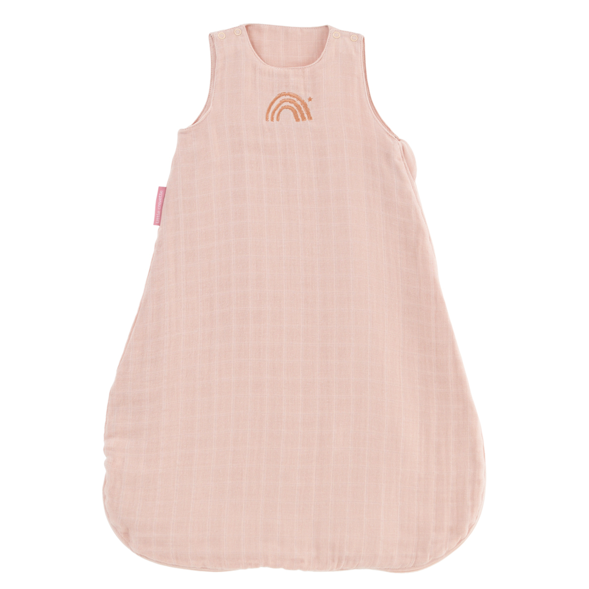 Gigoteuse été bébé gaze de coton unie Arc-en-ciel - corail
