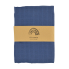 maxi-lange bébé uni bleu marine en coton bio oekotex 100x100 cm