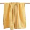 maxi-lange bébé uni jaune moutarde en coton bio oekotex 100x100 cm