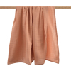 maxi-lange bébé uni terracotta en coton bio oekotex 120x120 cm