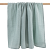 maxi-lange bébé uni vert sauge en coton bio oekotex 100x100 cm
