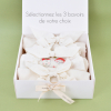 coffret cadeau pour bébé à composer soi-même 3 bavoirs au choix fille ou garçon