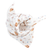 lange coton bio imprimé écureuil et cerises écru