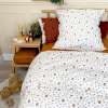 Parure de lit enfant 140x200 cm coton bio Noisette