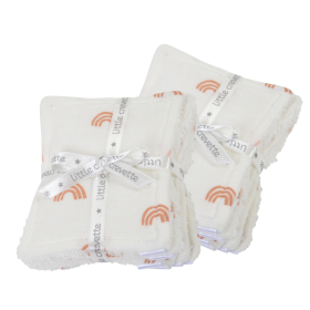 Lot de 12 lingettes lavables bébé Rainbow