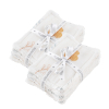 Lot de 12 lingettes bébé lavables et réutilisables en coton bio et oekotex renard