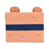 tapis à langer de voyage imperméable coloris terracotta coton bio