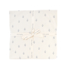 Drap-housse bébé blanc cassé imprimé sapins bleu marine mixte fille garçon 60x120 cm ou 70x140 cm coton bio oekotex