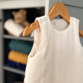 gigoteuse bébé très chaude velours blanc cassé tog 3.5