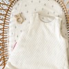 Drap-housse bébé blanc cassé imprimé sapins bleu marine mixte fille garçon 60x120 cm ou 70x140 cm coton bio oekotex