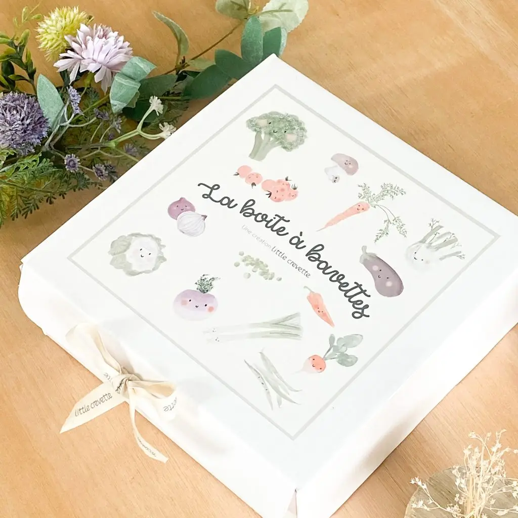 coffret cadeau bébé bavoirs "boite à bavettes"