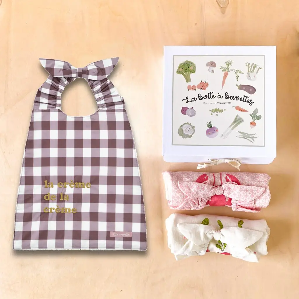 coffret 3 bavoirs élastiqués