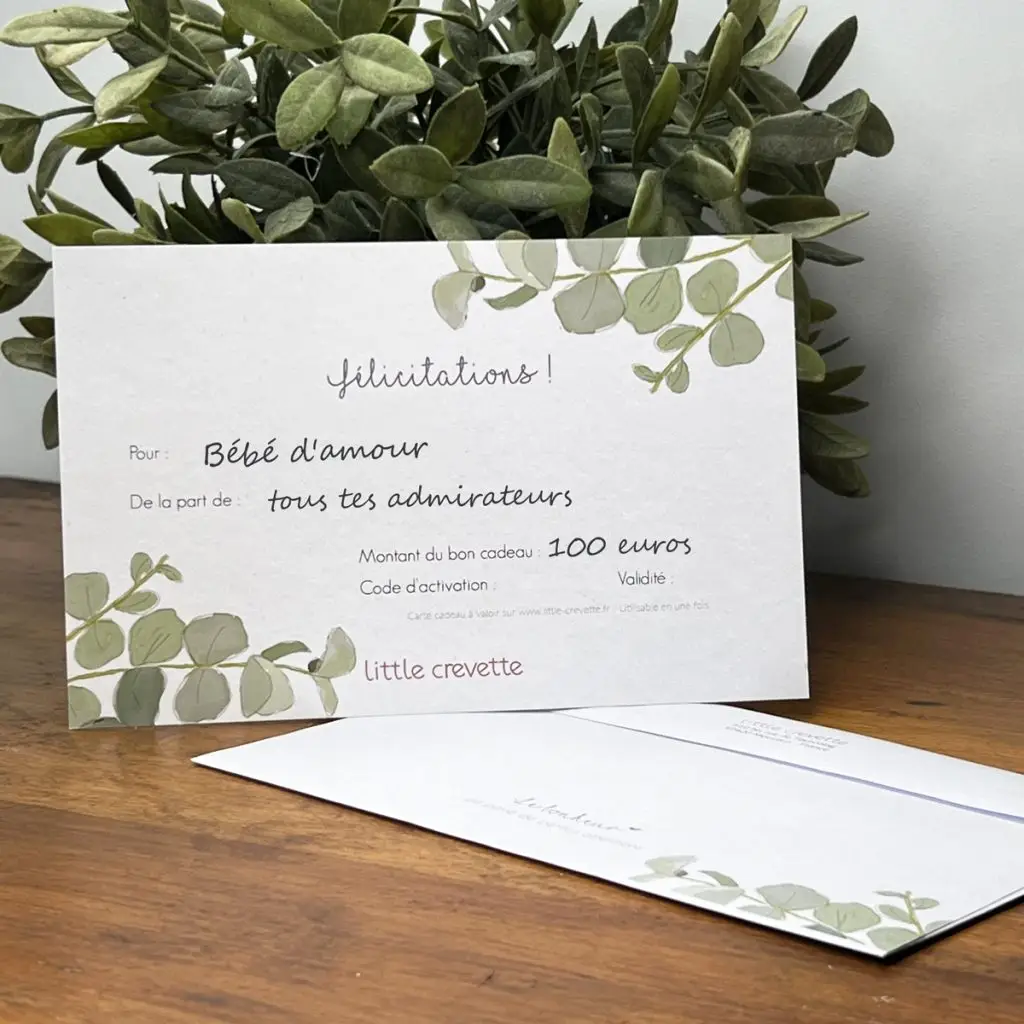 carte cadeau Little Crevette montant libre