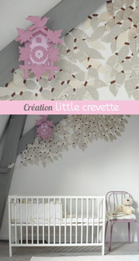 decoration feuille chambre enfant