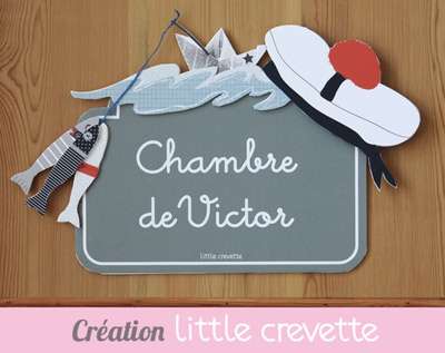 Printable | Plaque de porte Marin