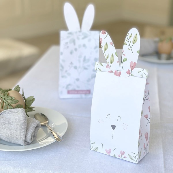diy sachet lapin papier paques