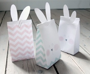 sachet bonbons lapin à faire soi-même