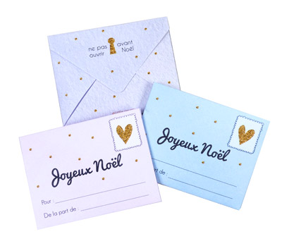 Enveloppes pour carte cadeau