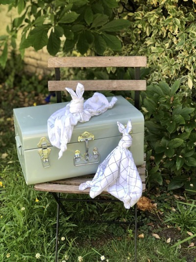 doudou lange plié en lapin