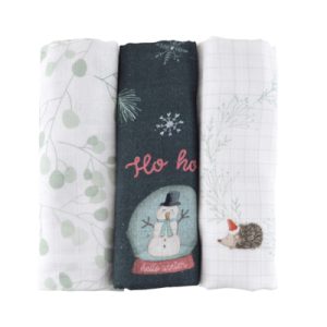 lot de 3 langes noël