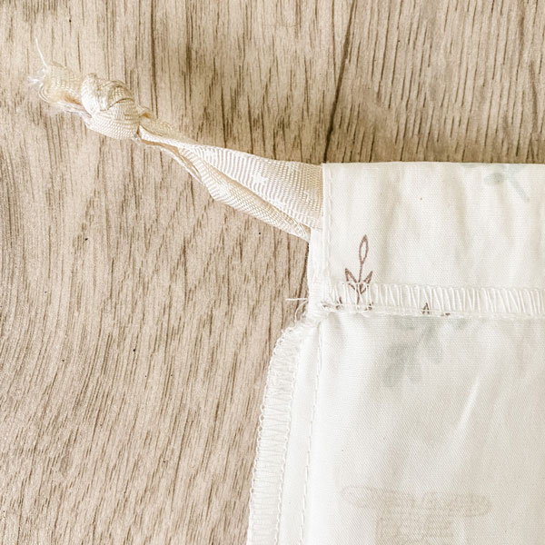 étape diy sac pochon