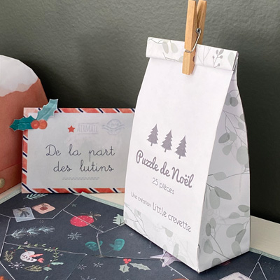 Printable  Cadeau pour calendrier de l'Avent - La Gazette de Little  Crevette