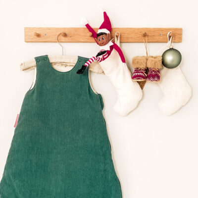 gigoteuse hiver en velours à côtes vert sapin