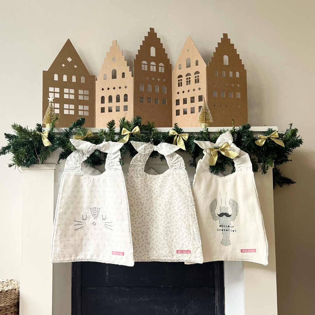 coffret cadeau bavoirs maternelle élastiqués