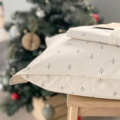 parure de lit coton bio lit bébé mixte pompom et nils