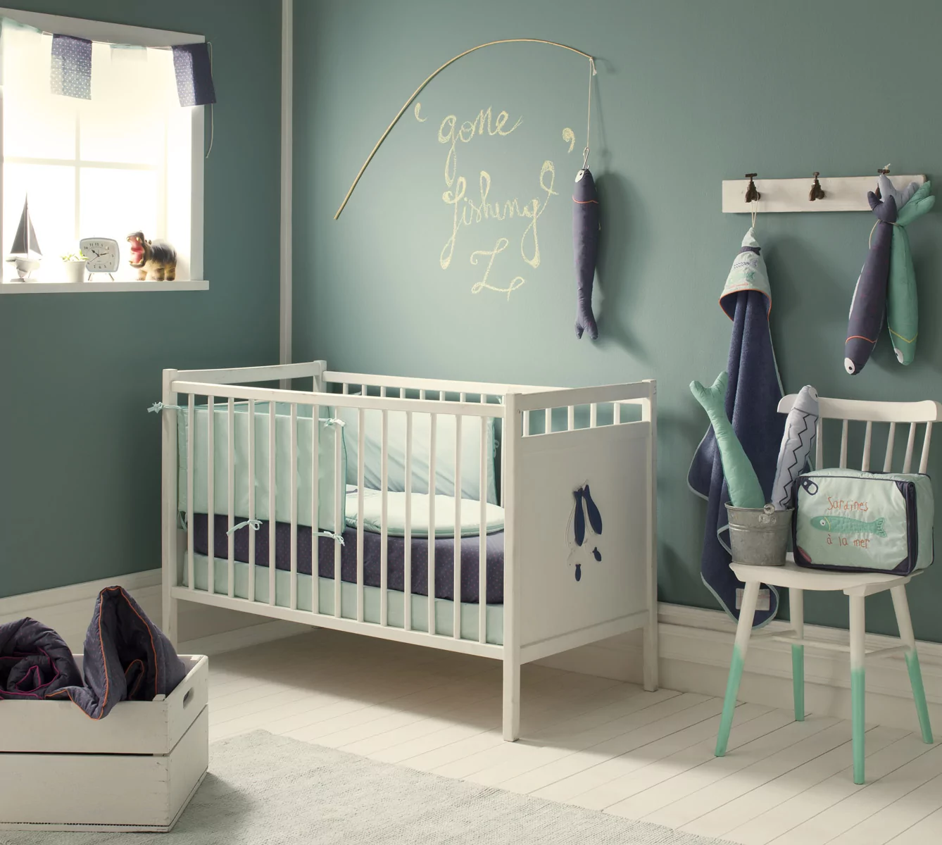 Theme Chambre Bebe Bleue Poisson Lune Theme Chambre Bebe Bleue Poisson Lune